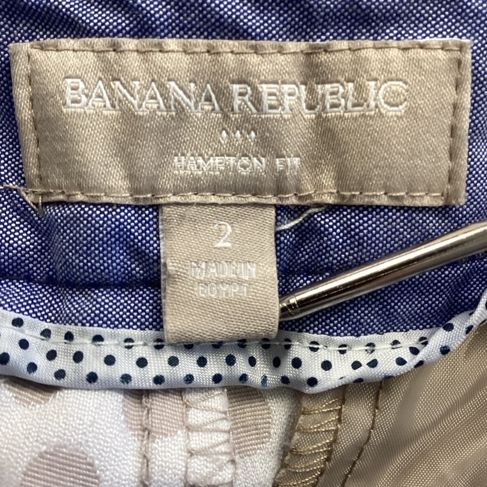 Banana Republic tan Polka Dot Skinny Pants Sz 2 - Picture 10 of 13